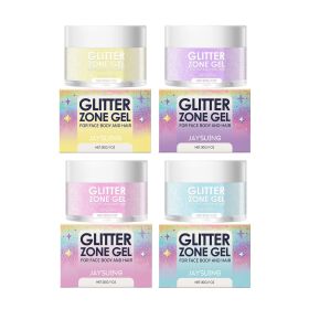 Jaysuing Glitter Gel, Prom Party Rave Stereoscopic Highlight Natural Shine Face Body Gel