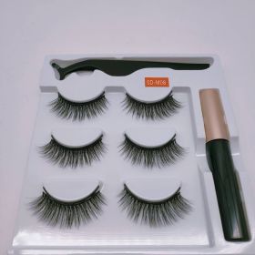 3 Pairs Of Magnetic Eyeliner Liquid False Lashes. Magnetic Adhesive False Lashes. Magnetic Clasp Eyelashes. Magnetic Eyelashes. (Type: M08)
