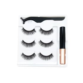 3 Pairs Of Magnetic Eyeliner Liquid False Lashes. Magnetic Adhesive False Lashes. Magnetic Clasp Eyelashes. Magnetic Eyelashes. (Type: M07(New))