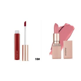 PHOFAY Non-Sticky Lip Gloss (Option: 10set)